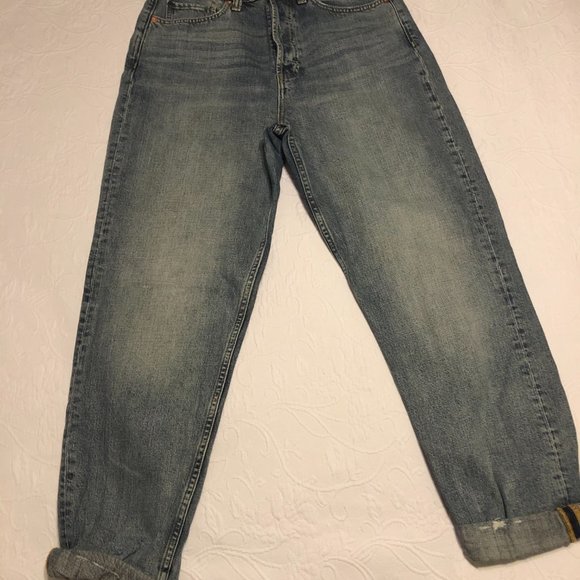 NWOT Gap High Cheeky Mom Roll-Up Jeans, sz 10/30 T - Picture 5 of 7